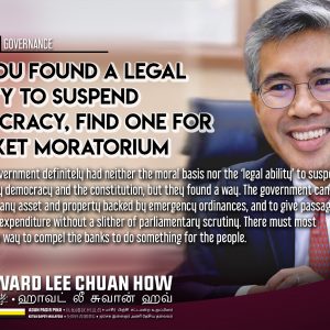 FM: You Found A Legal Ability To Suspend Democracy, Find One For Blanket Moratorium