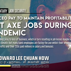 Cut CEO Pay To Maintain Profitability, Not Axe Jobs During Pandemic (Bilingual)