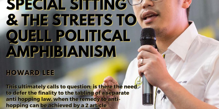 Between The Special Sitting and The Streets to Quell Political Amphibianism